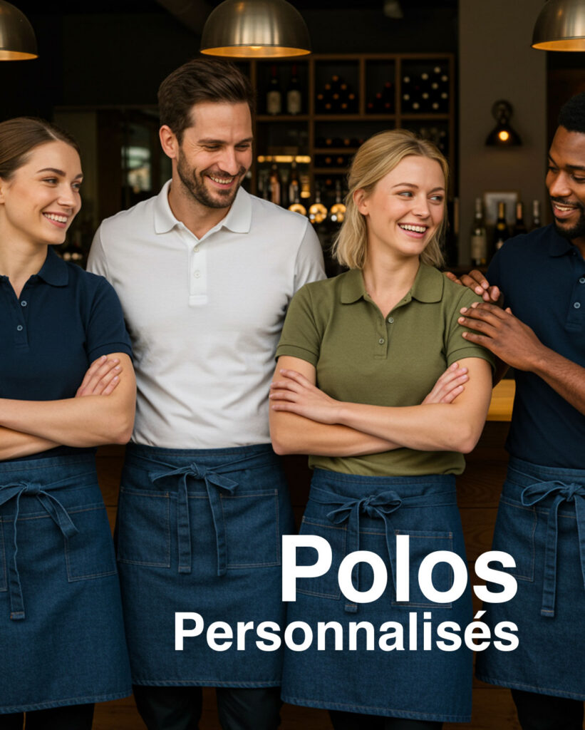 polos personnalis&eacute;s